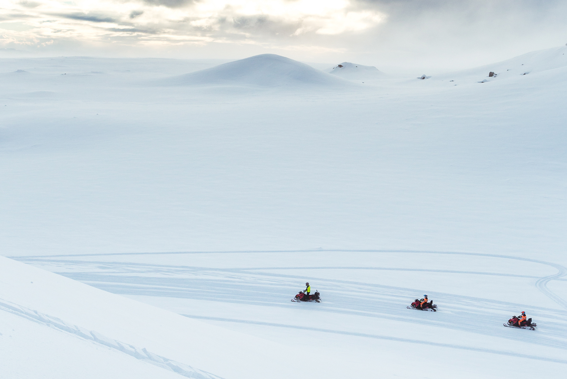 Snowmobile Vatnajokull glacier Iceland A thrilling ride in Iceland