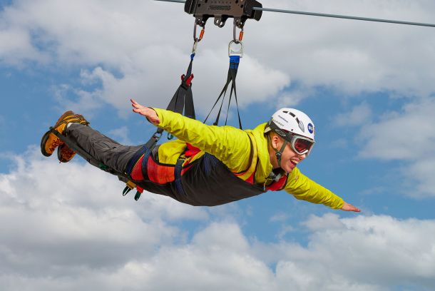 zipline Iceland superman ride