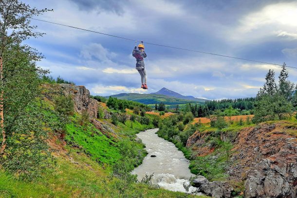zipline Akureyri Iceland
